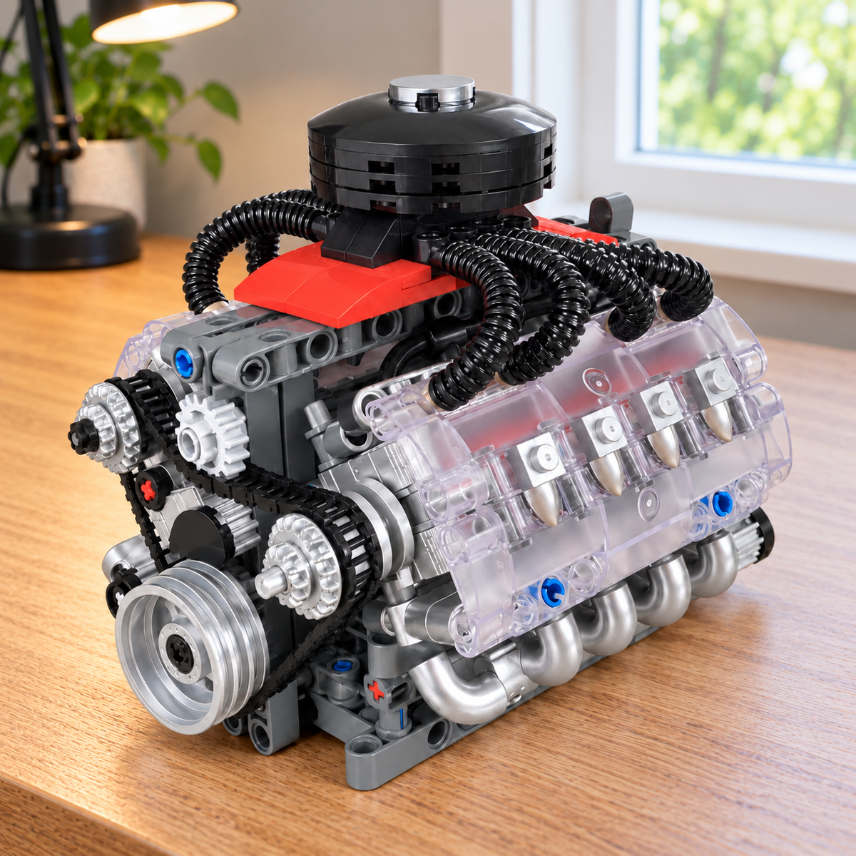 V8 Engine Model Kit – Motorized Display Build | 10171