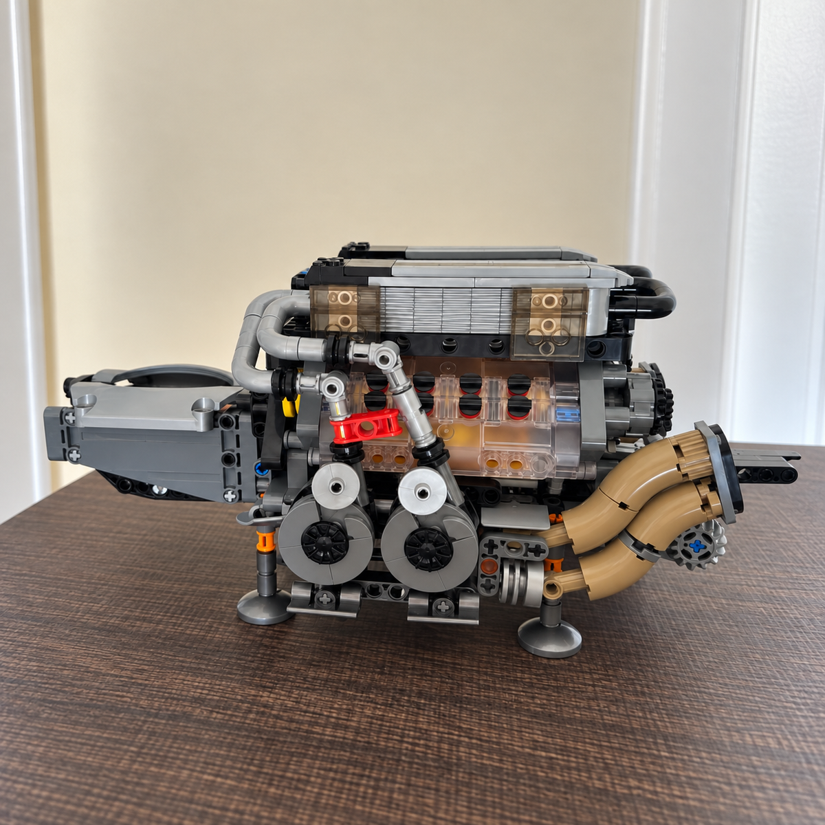 W16 Engine Building Block Kit | Motorized Model