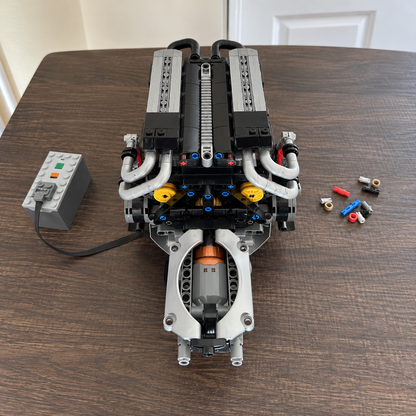 W16 Engine Building Block Kit | Motorized Model