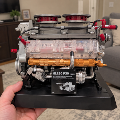 Tiger Tank Engine Model Kit – Mechanical Display Build